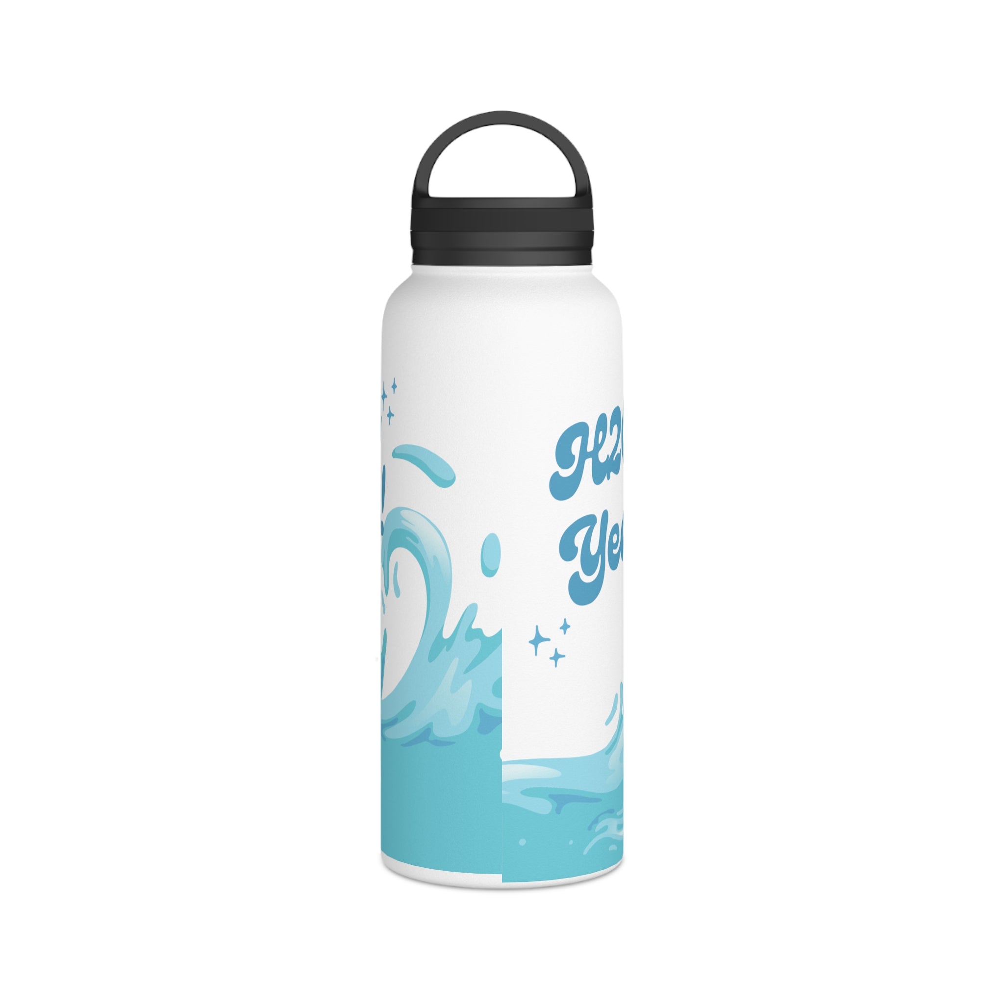 Stainless Steel Water Bottle, Handle Lid