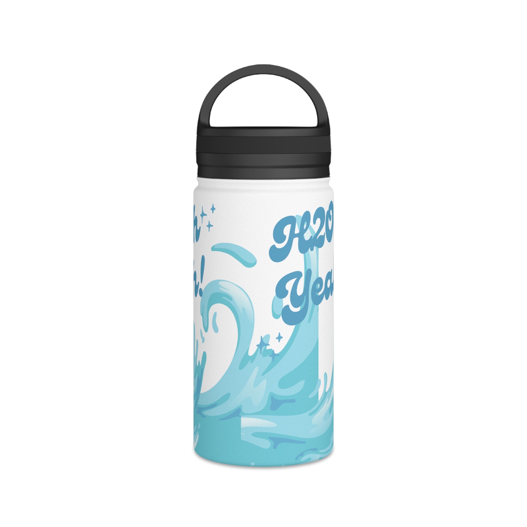 Stainless Steel Water Bottle, Handle Lid