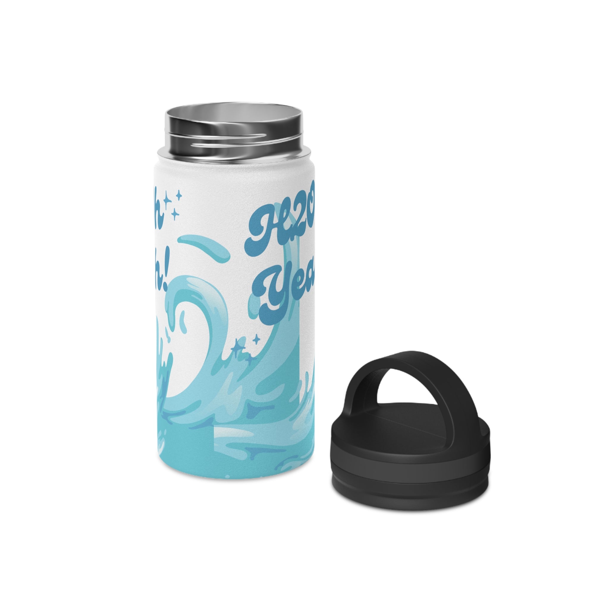 Stainless Steel Water Bottle, Handle Lid