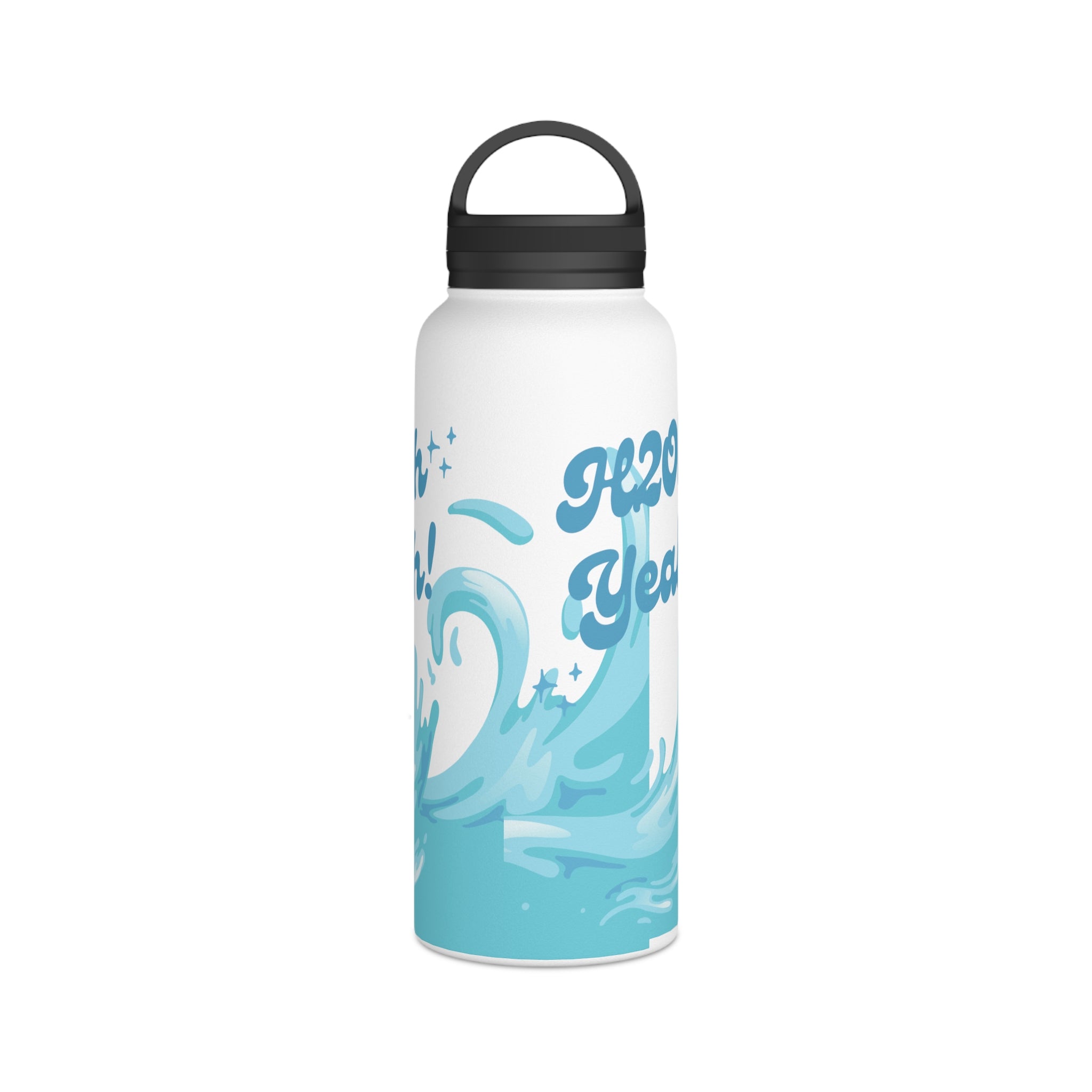 Stainless Steel Water Bottle, Handle Lid