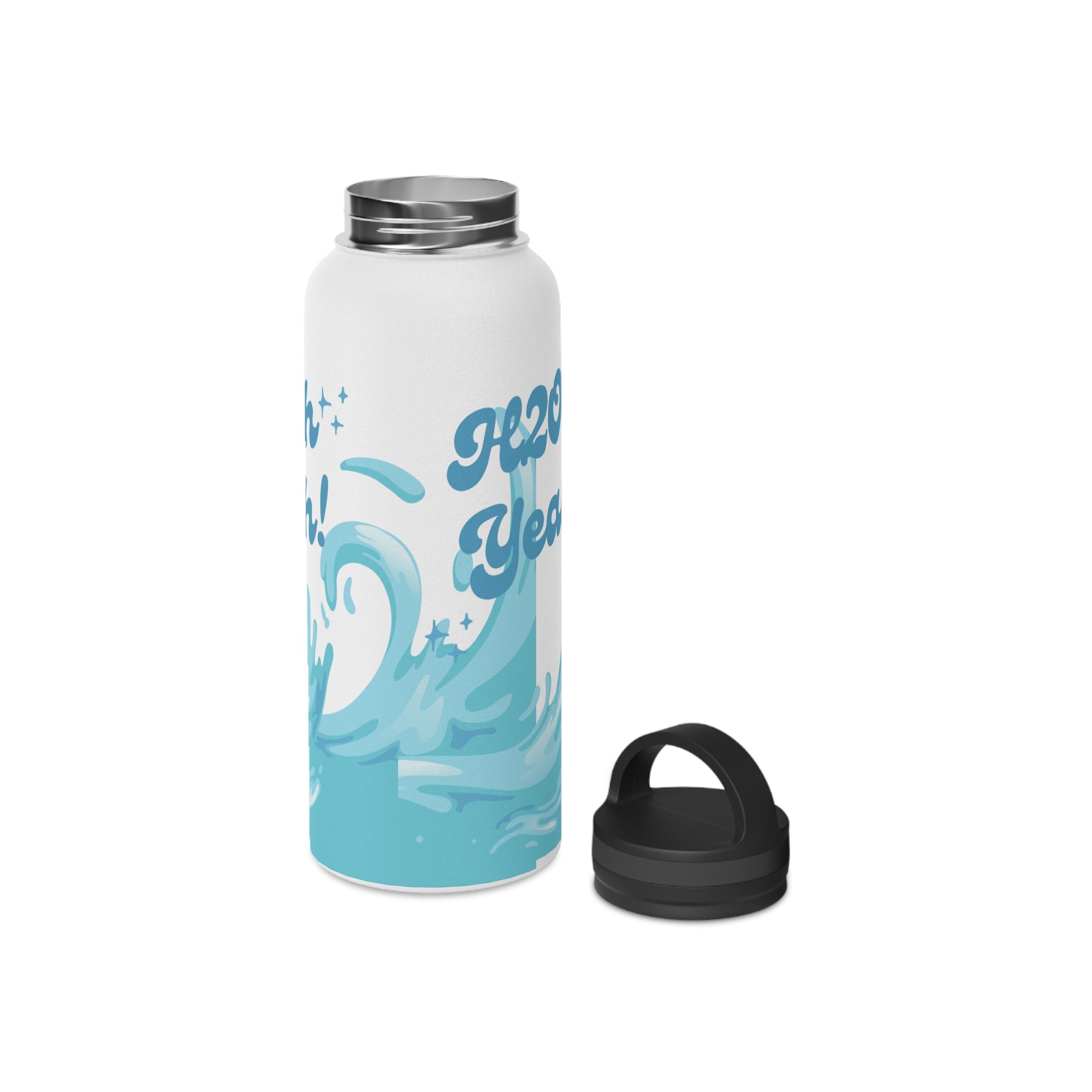Stainless Steel Water Bottle, Handle Lid