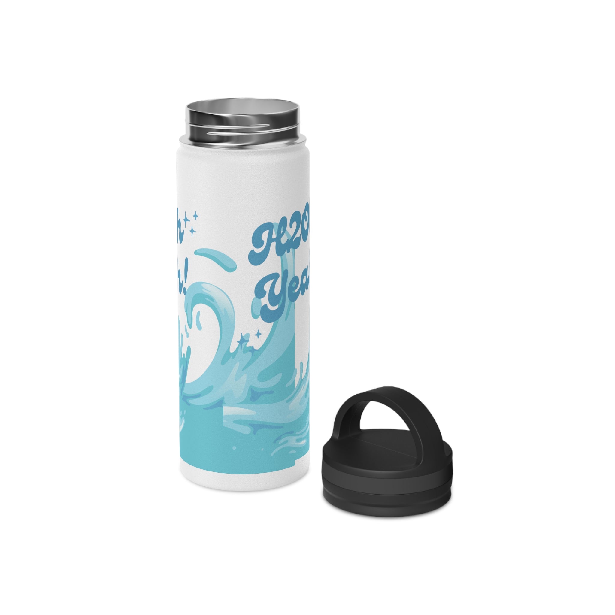 Stainless Steel Water Bottle, Handle Lid