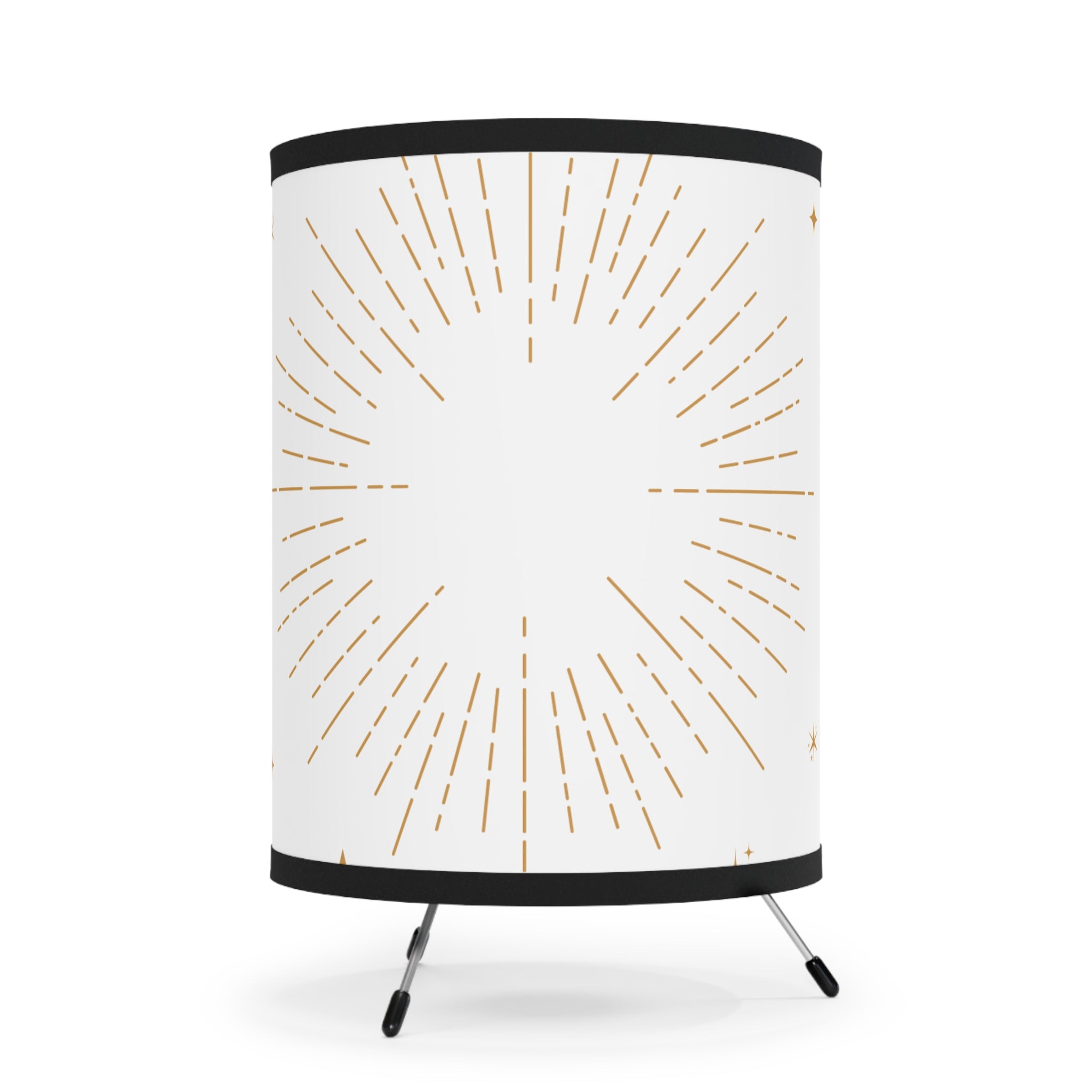 Tripod Lamp with High-Res Printed Shade, US\CA plug